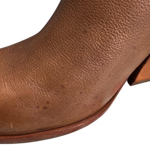 Kork Ease Natalya Wedge Bootie Sz 9.5 Brown Leather Ankle Boot - Picture 6 of 13